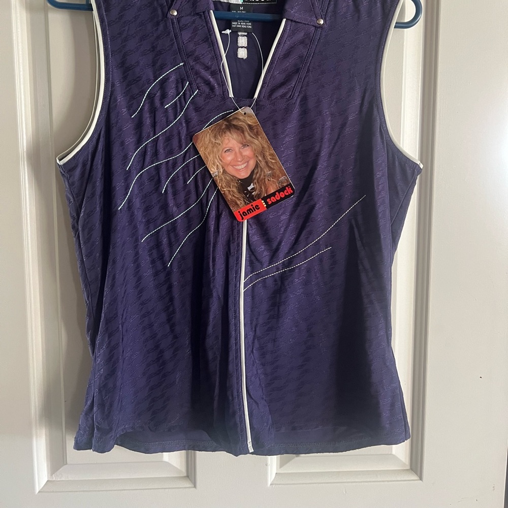 Purple golf top